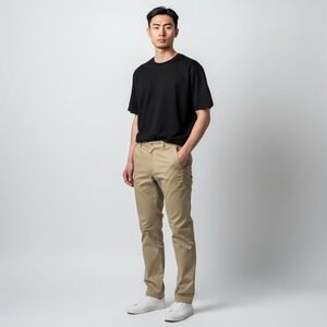 Nike Pants Mens Khaki Tan Dri-FIT Golf Chino Stretch Pants Size 34x32